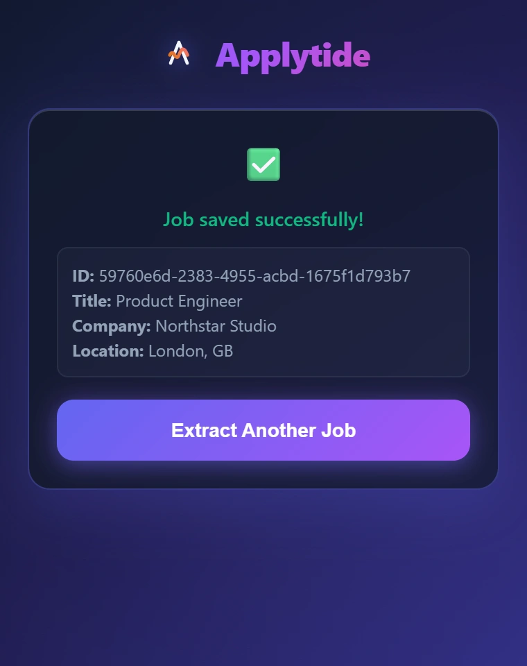 Applytide: A saved opportunity, not another bookmark
