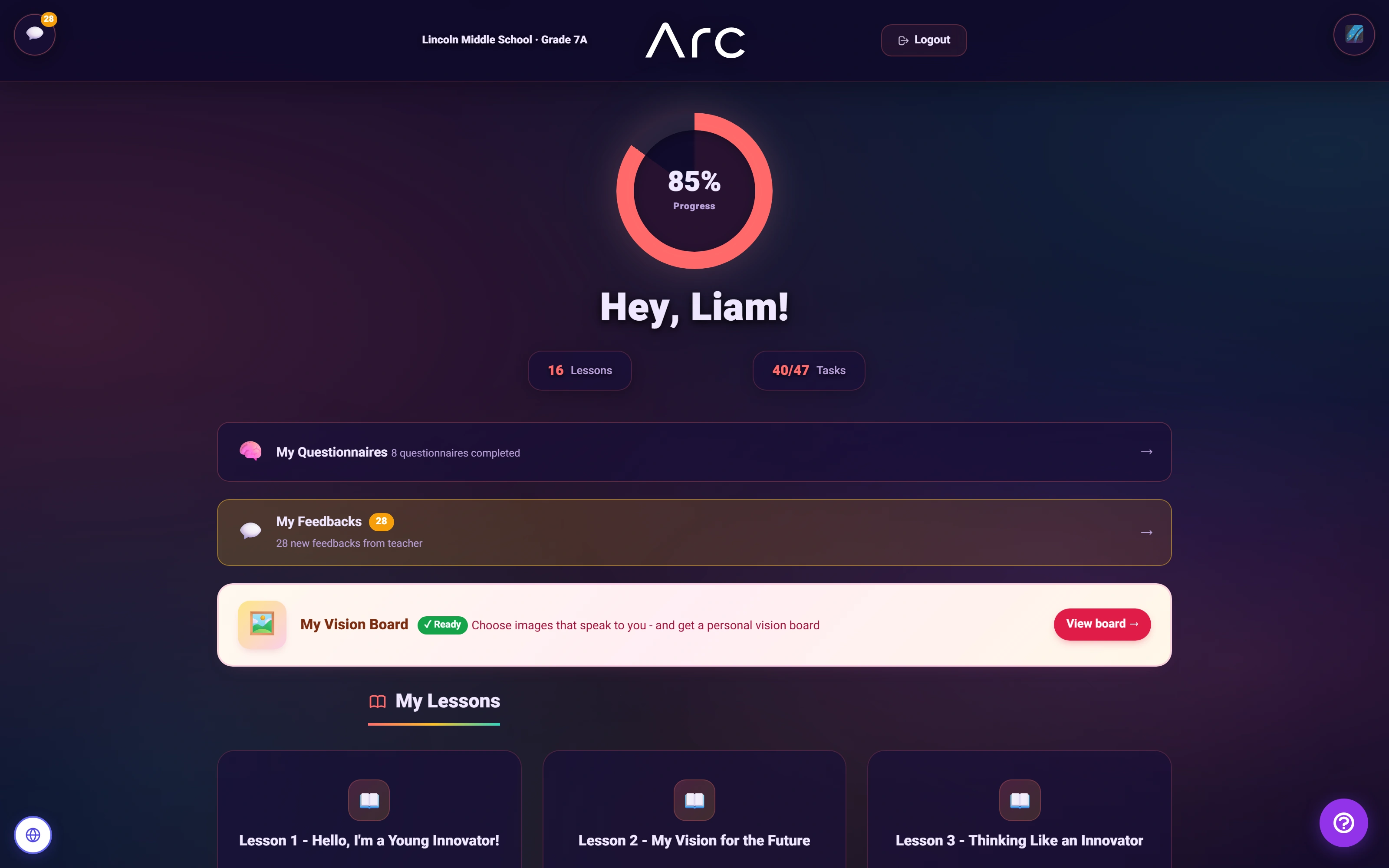 Arc: The Aurora learning workspace