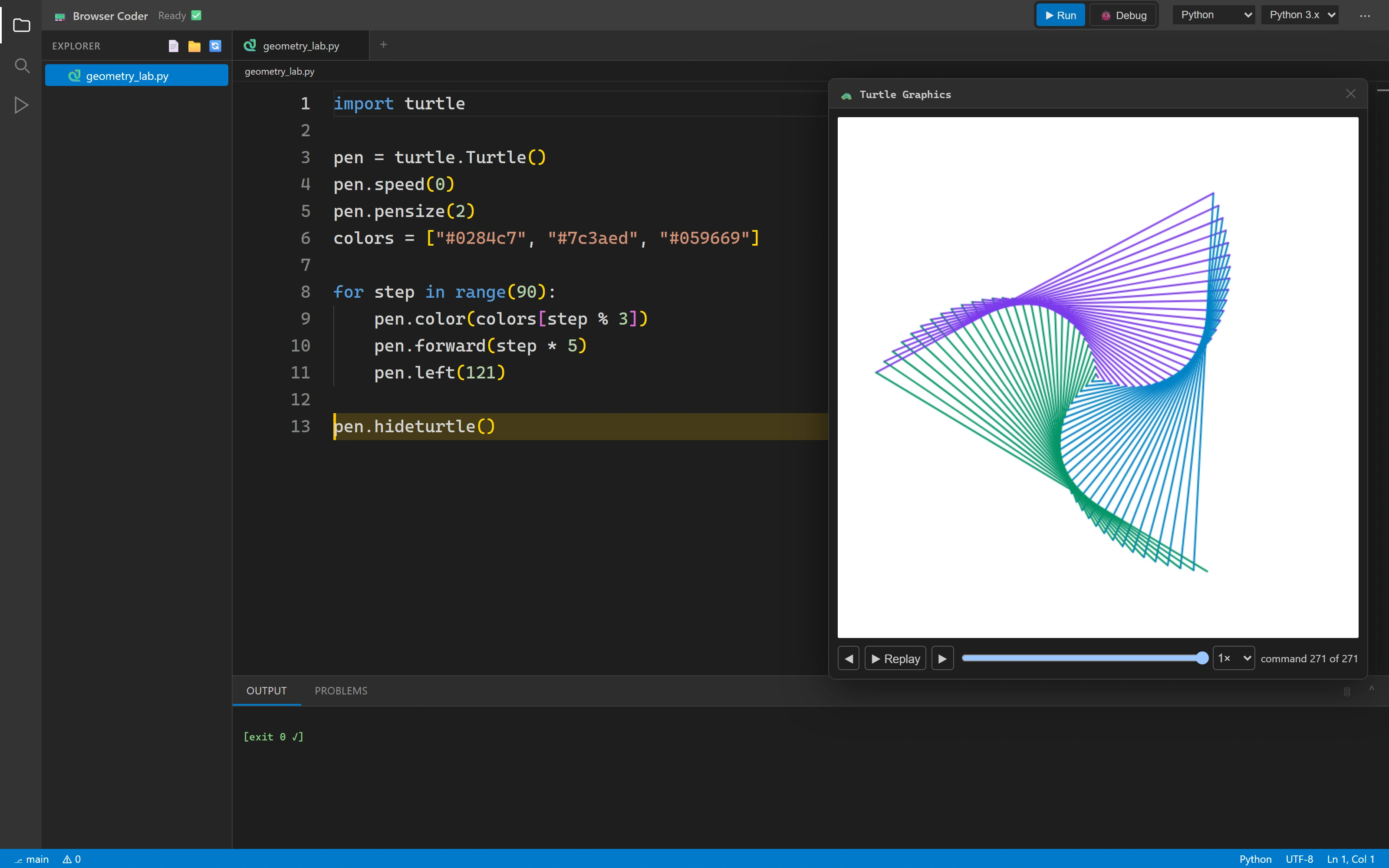 Browser Coder: A loop you can see